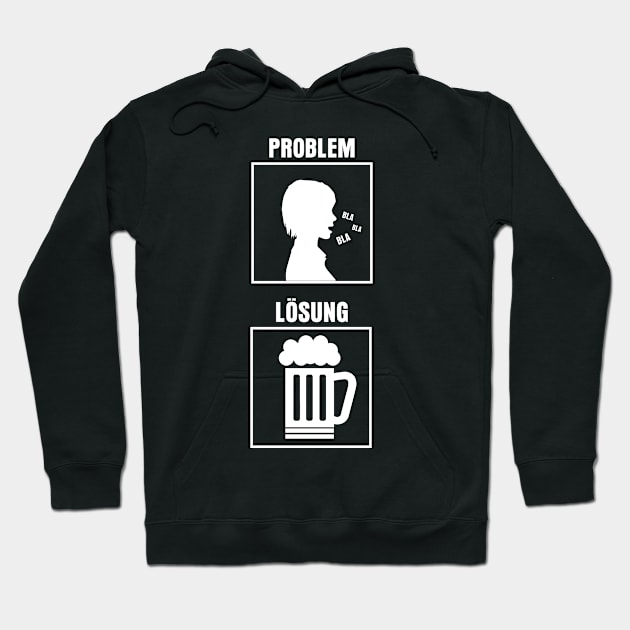 Bier Problem Lösung Hoodie by HBfunshirts